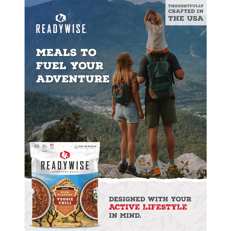 ReadyWise High Plateau Veggie Chili Soup - 6 Pouch Case