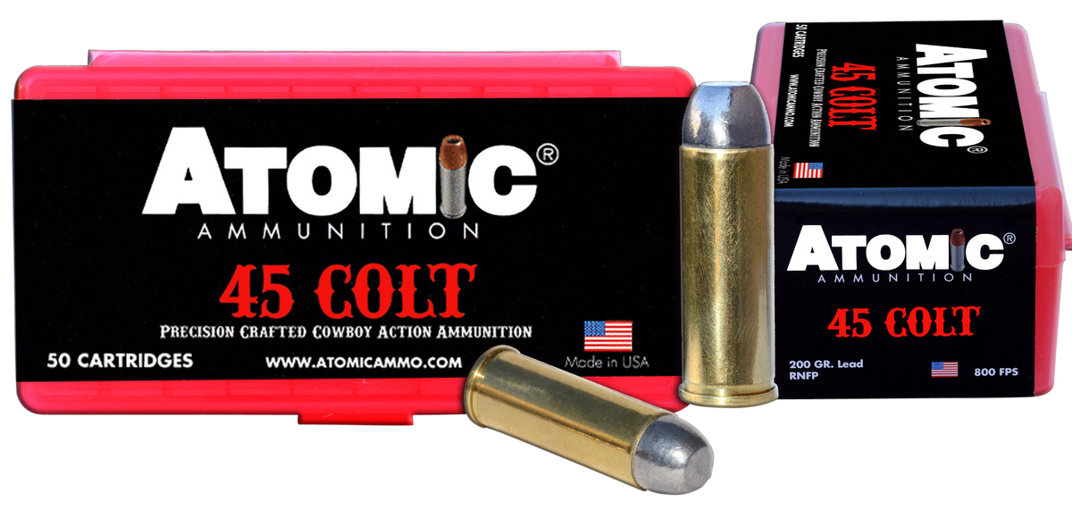 Atomic Cowboy Action Precision Craft 45 Colt 200gr Lead Round Nose Flat Point 50 Rd - Box or Case