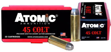 Atomic Cowboy Action Precision Craft 45 Colt 200gr Lead Round Nose Flat Point 50 Rd - Box or Case