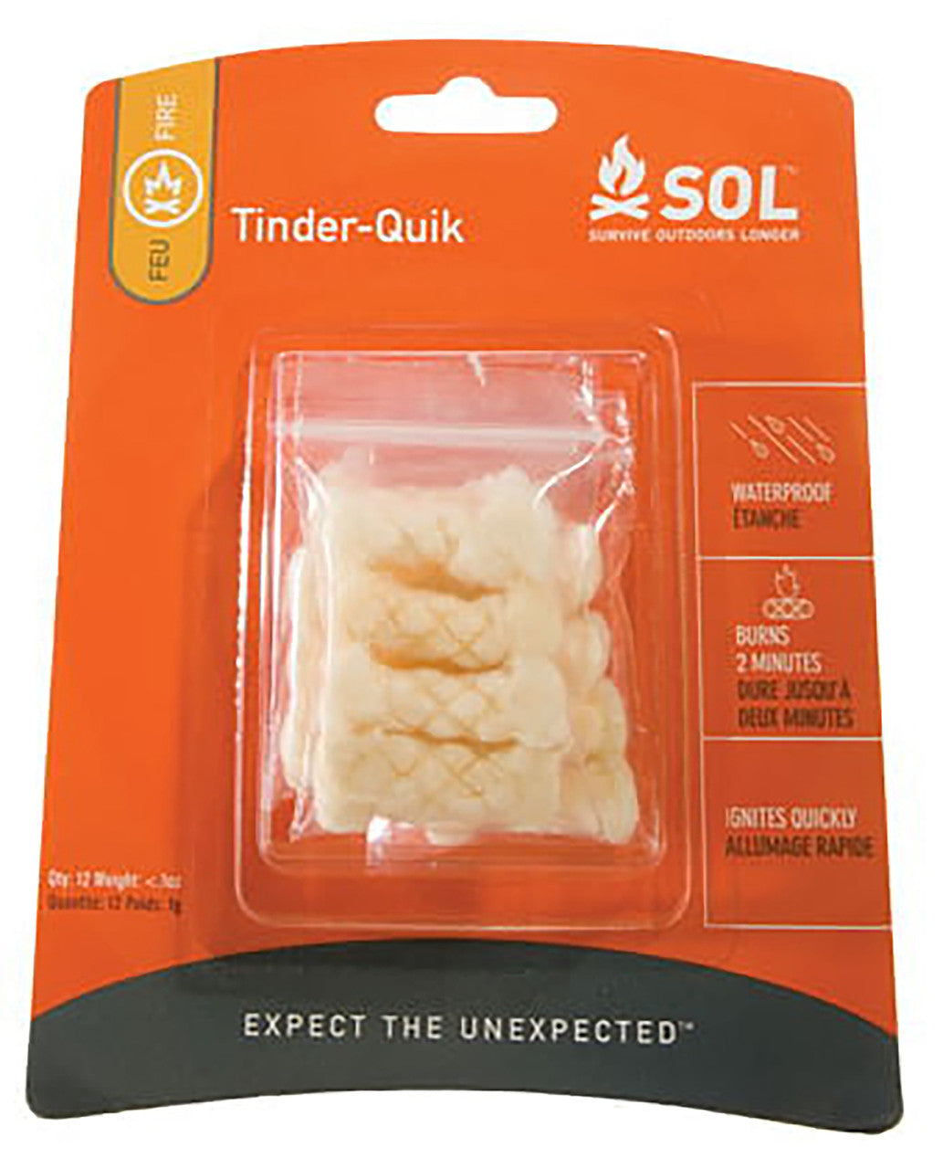 Survive Outdoors Longer Tinder Quik Fire Starter Refill 12 Piece