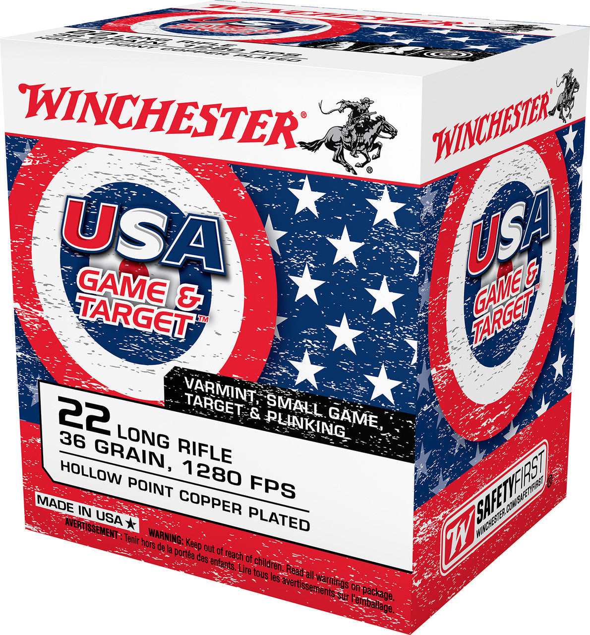 Winchester Ammo USA Wildcat 22 LR 40 gr Lead Round Nose 5000rds *Sold by the case