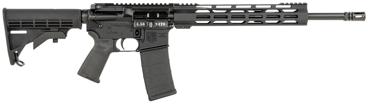 Discover the Diamondback DB15 AR-15 Rifle in 223 Rem/5.56 NATO with a 16” barrel and 30-round capacity. Features M-LOK handguard, adjustable stock, and Magpul grip—perfect for tactical applications and sport shooting.