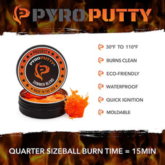Pyro Putty Summer Blend Fire Starter 2 Oz Orange
