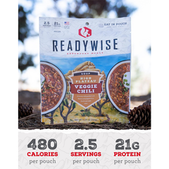 ReadyWise High Plateau Veggie Chili Soup - 6 Pouch Case