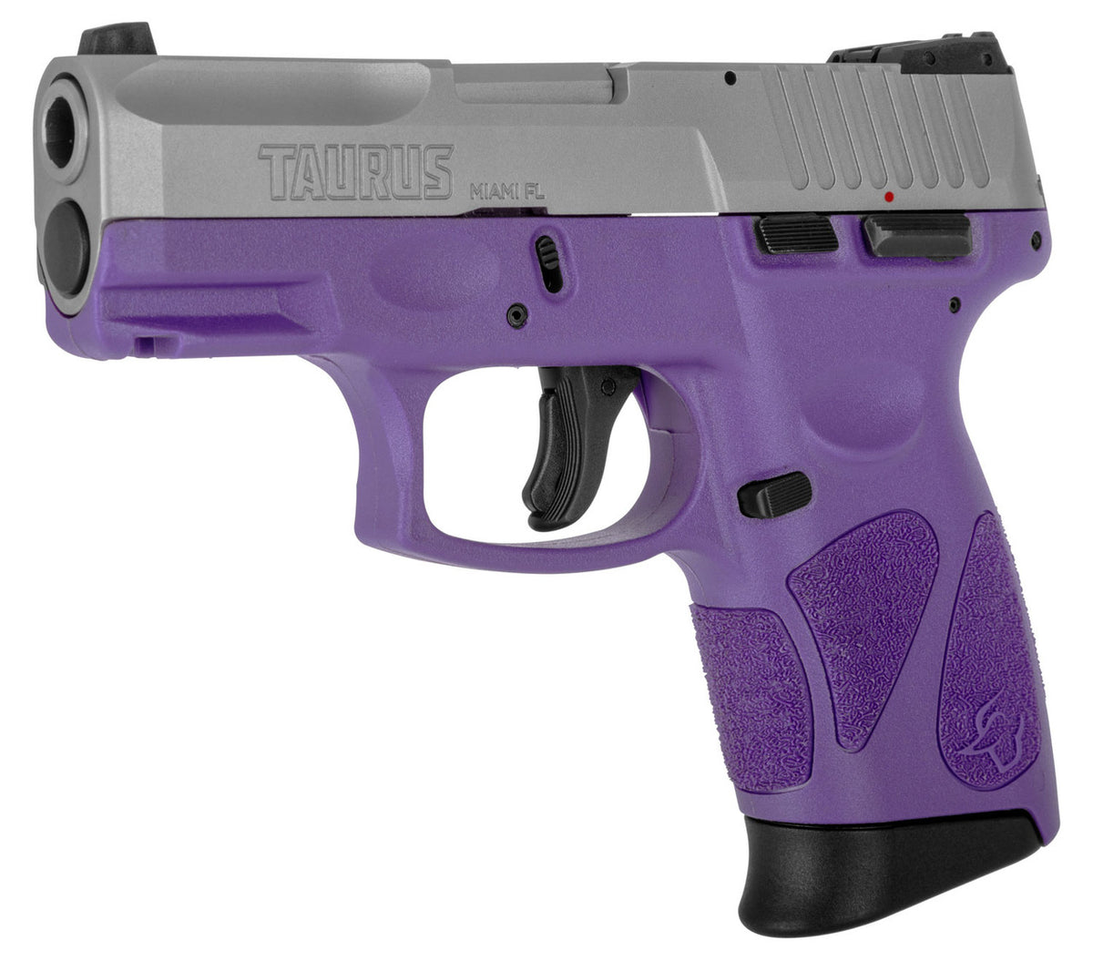 Taurus PT111 G2C Semi Auto Pistol 9mm Luger 3.2" Barrel 12 Rounds 3 Dot Sights Matte Stainless Steel Slide/Polymer Frame Dark Purple Finish