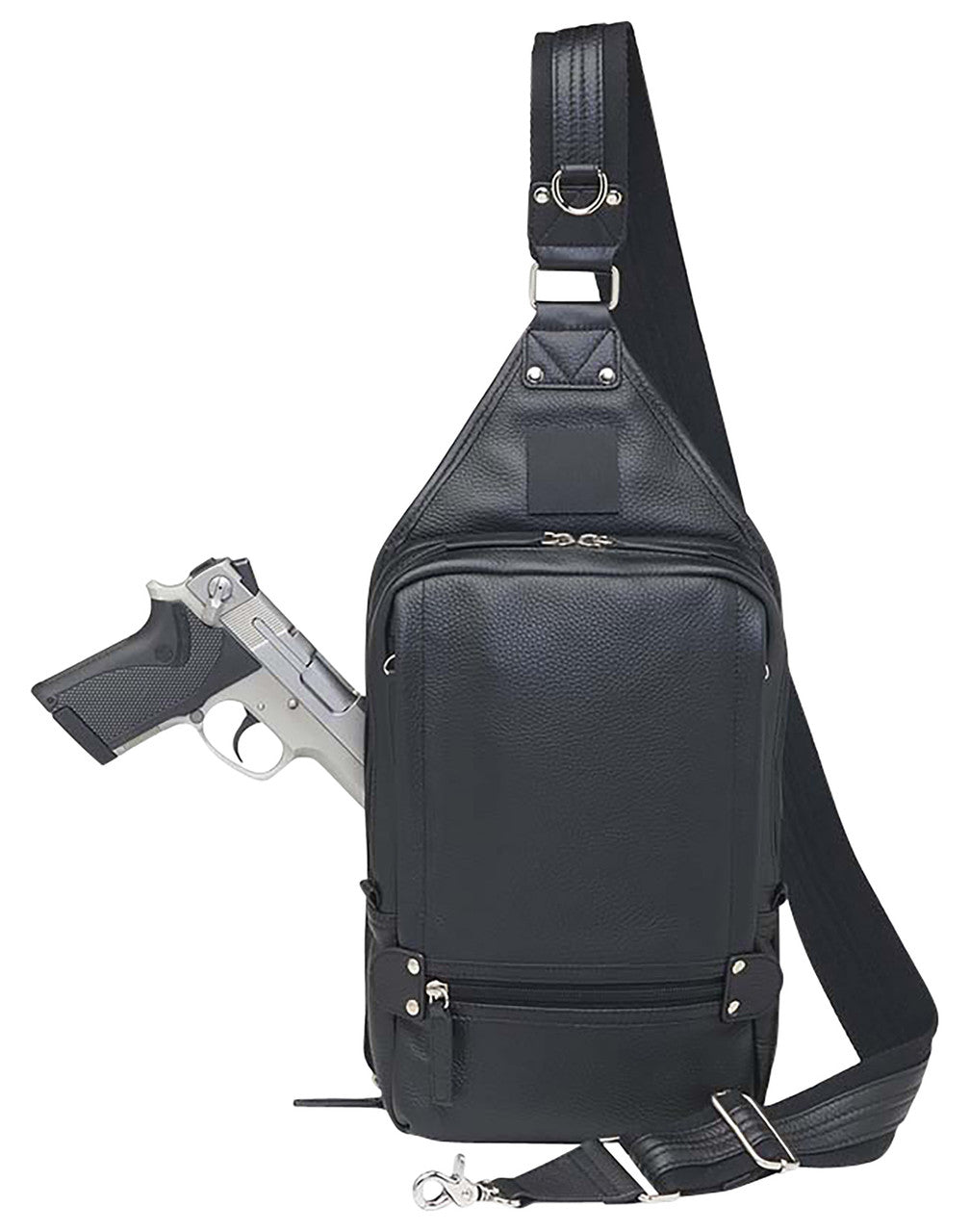 Gun Tote'n Mamas Sling Backpack for Full-Size Pistols Black