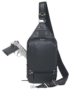 Gun Tote'n Mamas Sling Backpack for Full-Size Pistols Black