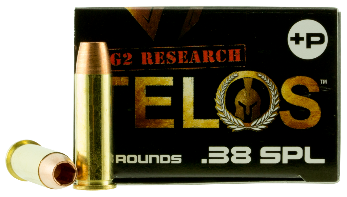 G2 Research Telos 38 Special +P 105gr Fracturing Copper Hollow Point 20 Rd - Box or Case