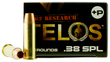 G2 Research Telos 38 Special +P 105gr Fracturing Copper Hollow Point 20 Rd - Box or Case