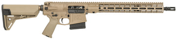 Discover the Aero Precision M5 .308 Win AR-10 Rifle with a 16” heavy barrel and 10-round capacity. Features FDE Cerakote receiver, 15” M-LOK handguard, Magpul PRS Gen3 stock, and ambidextrous controls—ideal for precision shooting and tactical applications.