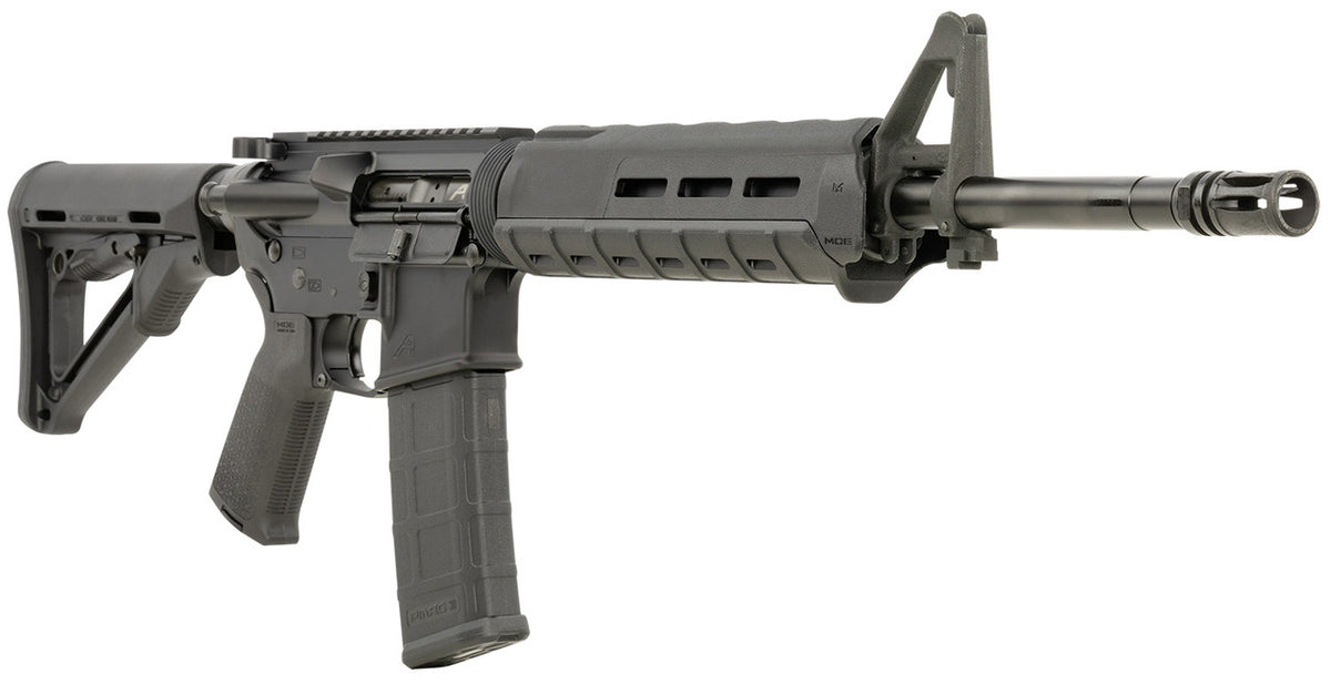 Discover the Aero Precision AR15 APCR640435 5.56 NATO Semi-Auto Rifle with a 16” barrel and 30-round capacity. Features black anodized aluminum receiver, Magpul Drop-In handguard, Magpul CTR stock, and A2 front sight—ideal for tactical and sporting applications.