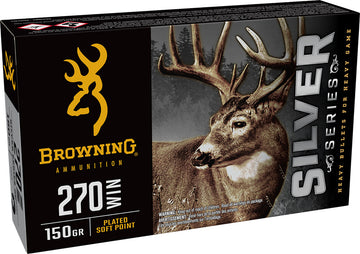 Browning Ammo Silver 270 Win 150gr Plated Soft Point 20rd Box