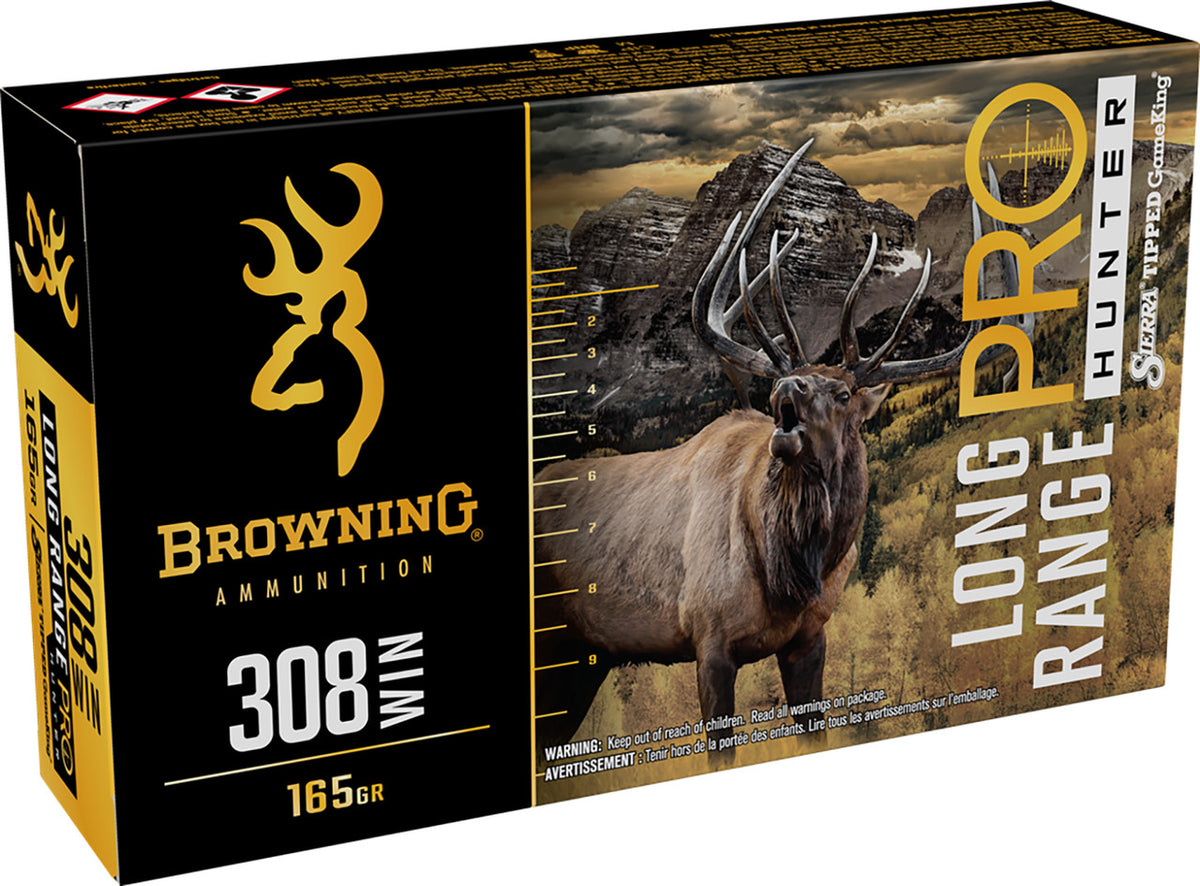 Browning Ammo Long Range Pro 308 Win 165gr 20rd Box