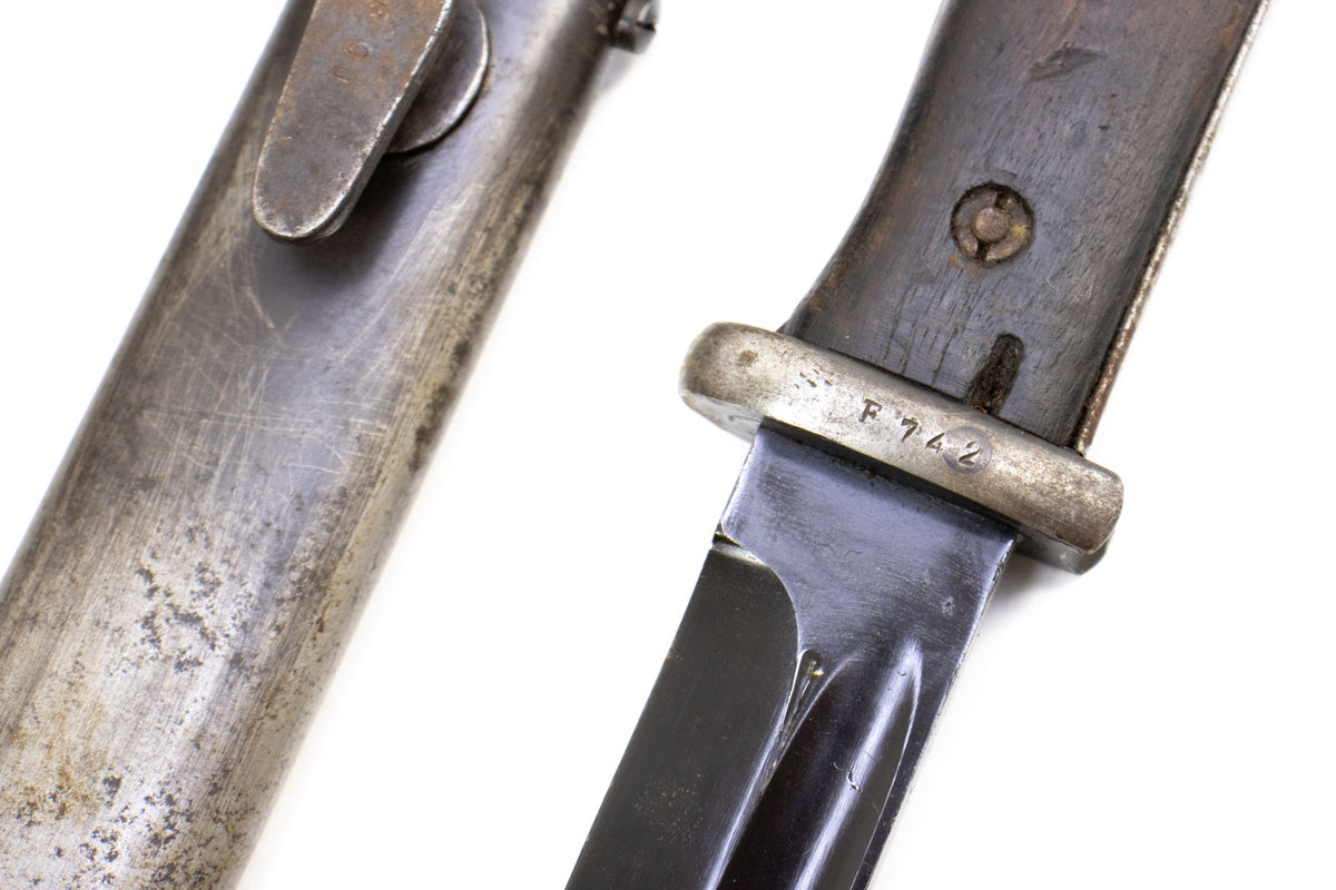 German Kar98k M937B 8mm WWII (Portuguese Contract) Mauser - Matching Bayonet and Serial Number F742