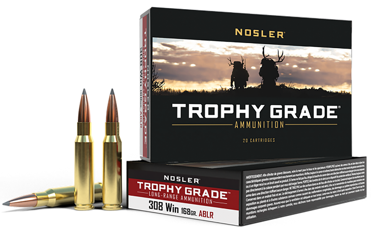 Nosler Trophy Grade Long-Range 308 Win 168gr AccuBond Long Range - Box or Case
