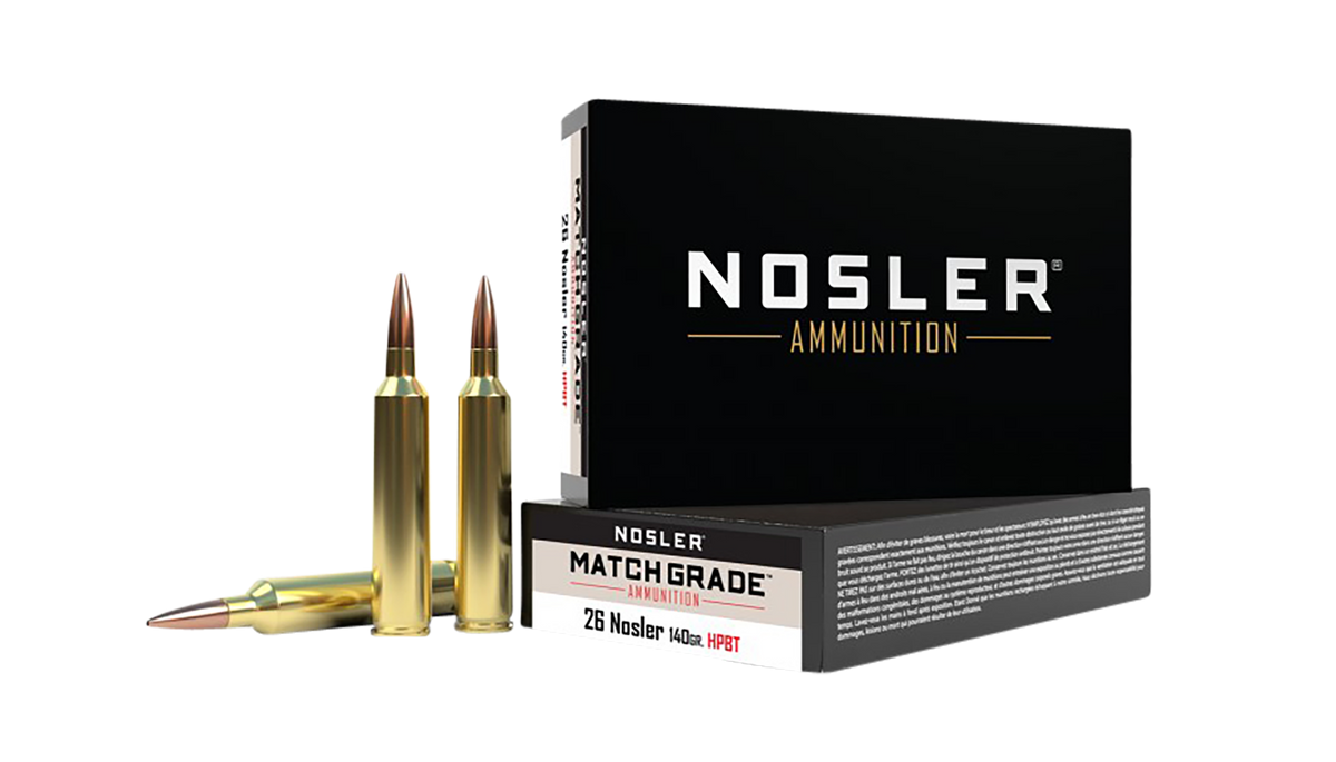 Nosler Match Grade 26 Nosler 140gr Custom Competition HPBT 20-Rd/Box - Box or Case