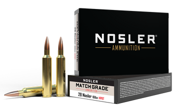 Nosler Match Grade 28 Nosler 168gr Custom Competition Hollow Point Boat Tail - Box or Case