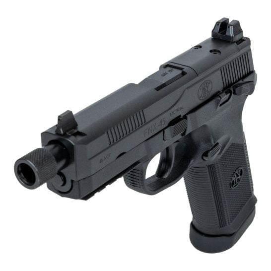 FN FNX-45 Tactical 45 ACP 5.3" Threaded Barrel 15+1 Capacity DA/SA Pistol - Black - 66966