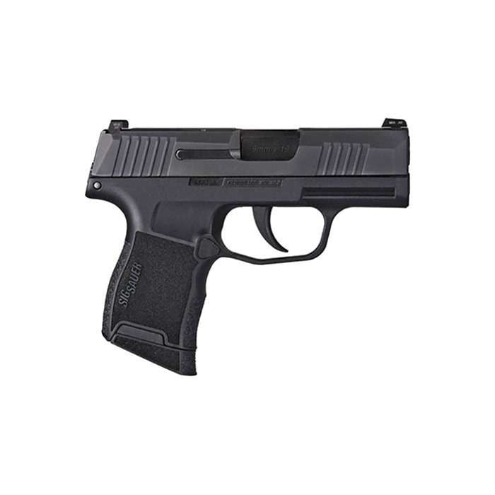 Sig Sauer 3659BXR3 P365  9mm Luger 3.10 10+1 Black Nitron Black Polymer Grip