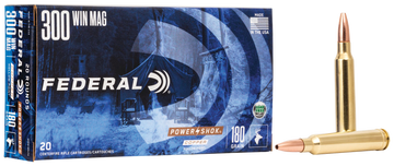 Federal Power-Shok Copper 300 Win Mag 180gr Copper Hollow Point 20rd - Box or Case