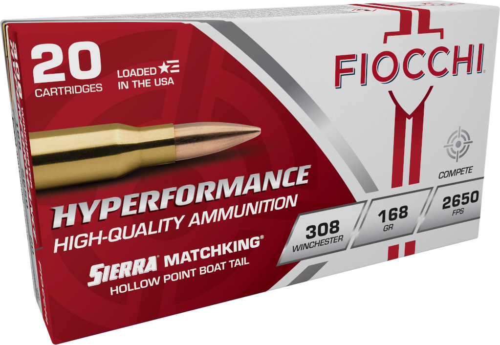 Fiocchi 308MKB Hyperformance Compete 308 Win 168gr Sierra MatchKing BTHP - Box or Case