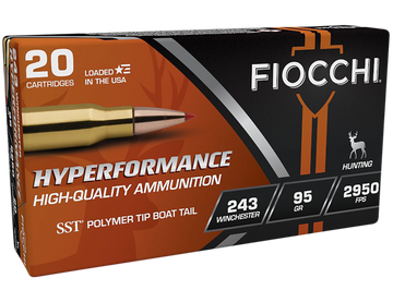 Fiocchi Hyperformance 243 Win 95gr Super Shock Tip - Box or Case