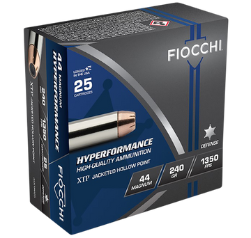 Fiocchi Hyperformance 44 Rem Mag 240gr 25/Box Hornady XTP Hollow Point - Box or Case