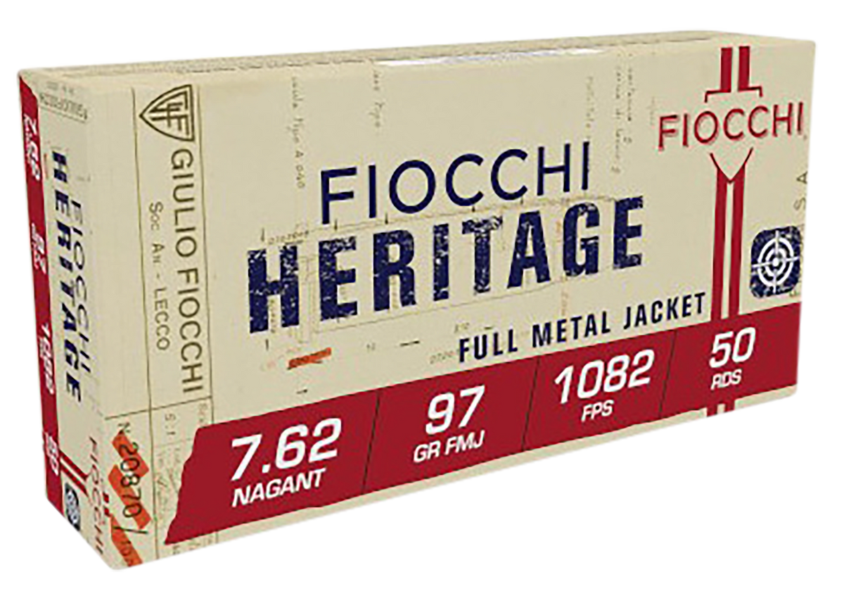 Fiocchi Heritage 7.62x38mmR Nagant 97gr FMJ - Box or Case