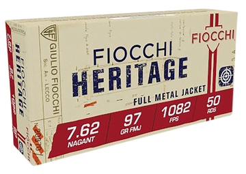 Fiocchi Heritage 7.62x38mmR Nagant 97gr FMJ - Box or Case