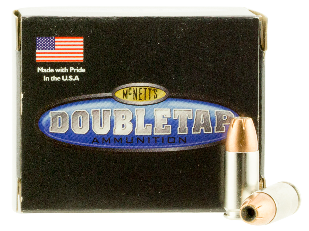 DoubleTap Ammunition Home Defense 9mm Luger +P 165gr Jacketed Hollow Point 20-Rd - Box or Case