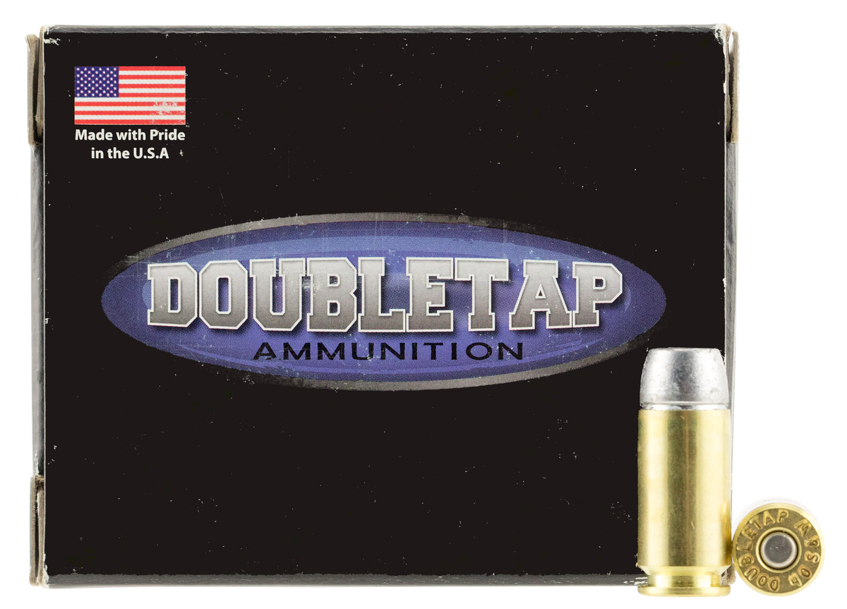 DoubleTap Ammunition Hunter 40 S&W 200gr Hard Cast Solid 20-Rd - Box or Case