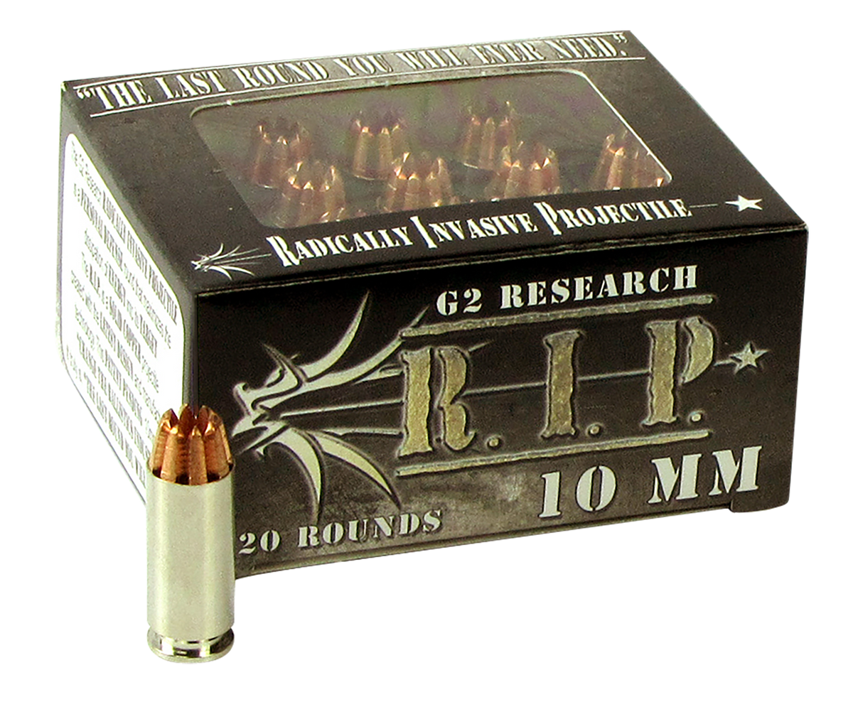G2 Research R.I.P 10mm Auto 115gr Fracturing Hollow Point 20 Rd - Box or Case