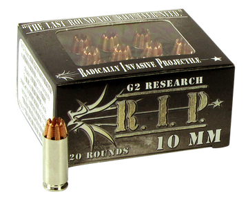 G2 Research R.I.P 10mm Auto 115gr Fracturing Hollow Point 20 Rd - Box or Case