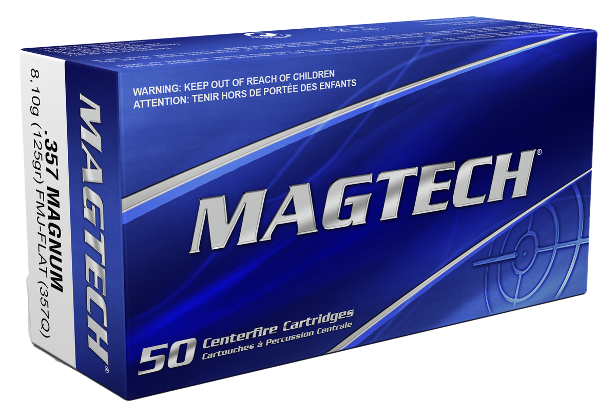 Magtech 357Q Range/Training 357 Mag 125gr Full Metal Jacket Flat Point - Box or Case