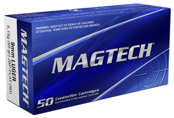 Magtech 9D Range/Training 9mm Luger 95 gr Jacketed Soft Point Flat - Box or Case