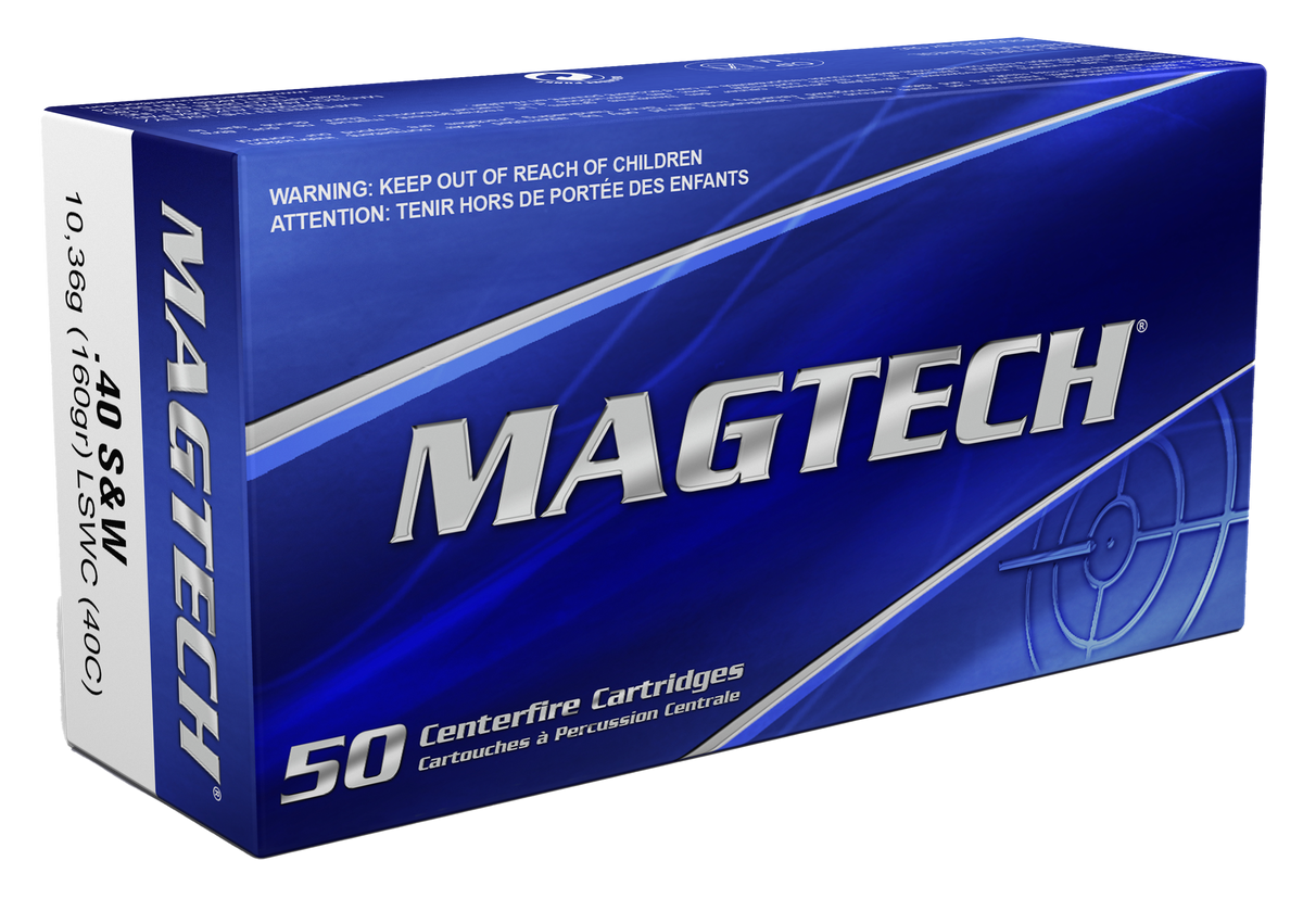 Magtech 40C Range/Training 40 S&W 160gr Lead Semi Wadcutter - Box or Case