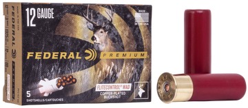 Federal Premium Vital-Shok 12 Gauge 3" 12 Pellets 00 Buckshot 5 Rd - Box or Case