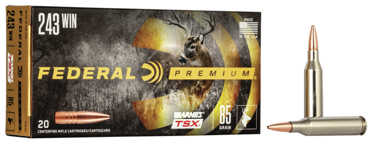 Federal Premium Vital-Shok 243 Win 85 gr Barnes TSX - Box or Case