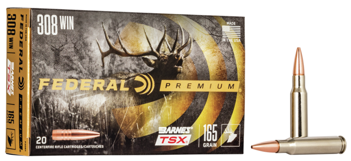 Federal Premium 308 Win 165gr Barnes TSX 20rd - Box or Case