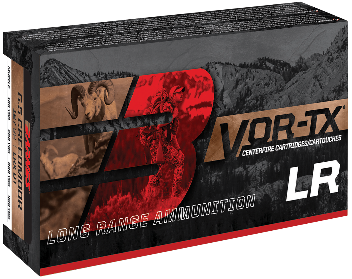 Barnes Bullets VOR-TX Long Range 338 RUM 250gr LRX Boat Tail - Box or Case