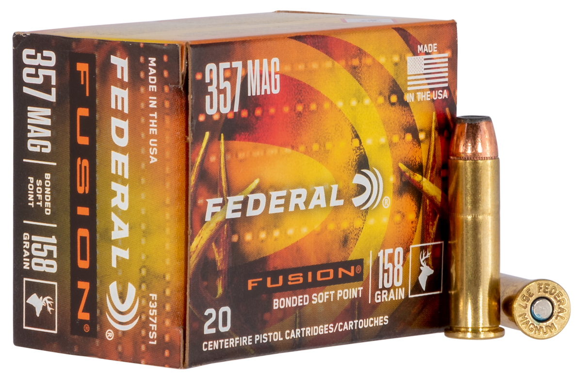 Federal Fusion Handgun 357 Mag 158gr Fusion Soft Point - Box or Case