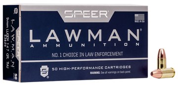 Speer Lawman 9mm Luger 147gr TMJ Round Nose - Box or Case