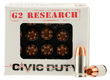 G2 Research Civic Duty 380 ACP 64gr Copper Expansion Projectile 20 Rd - Box or Case