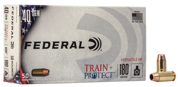 Federal Train + Protect .40 S&W 180gr Versatile Hollow Point - Box or Case