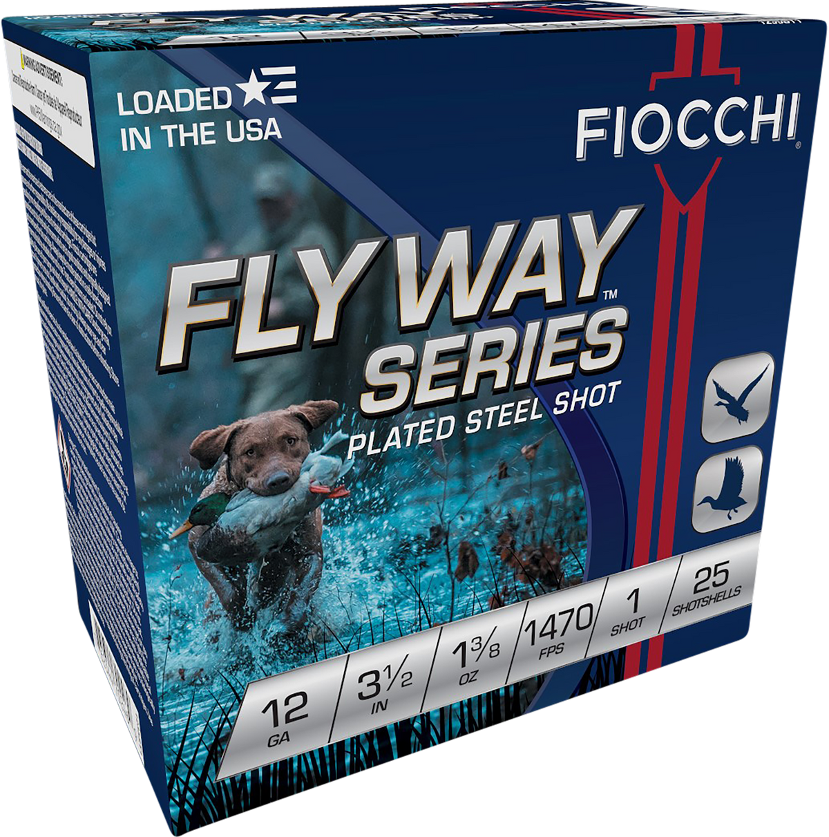 Fiocchi Flyway 12 Gauge 3.5" 1 3/8 oz #1 Shot - 25 Rd Box / 250 Rd Case - Box or Case