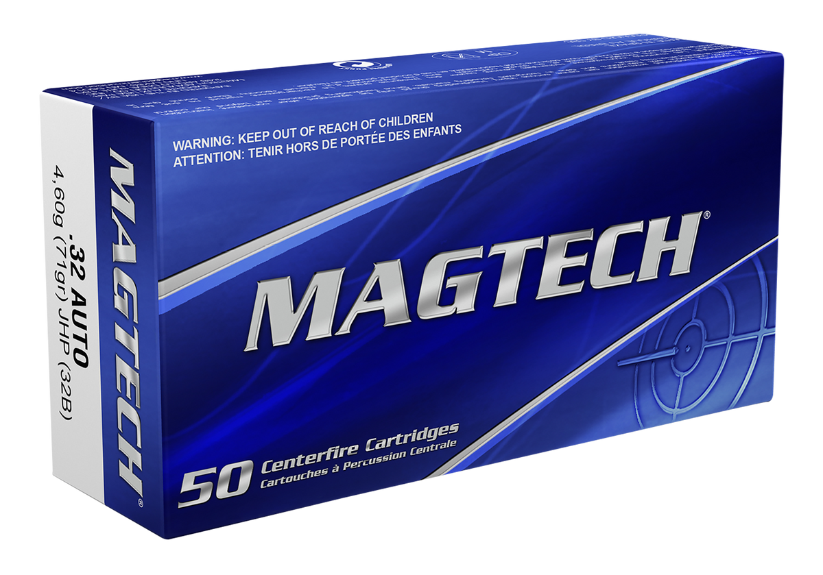 Magtech 32B Range/Training 32 ACP 71gr Jacketed Hollow Point (JHP) - Box or Case