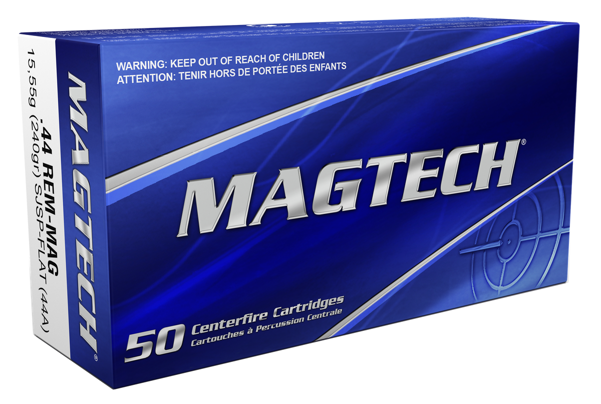 Magtech 44A Range/Training 44 Rem Mag 240gr Semi-Jacketed Soft Point Flat - Box or Case