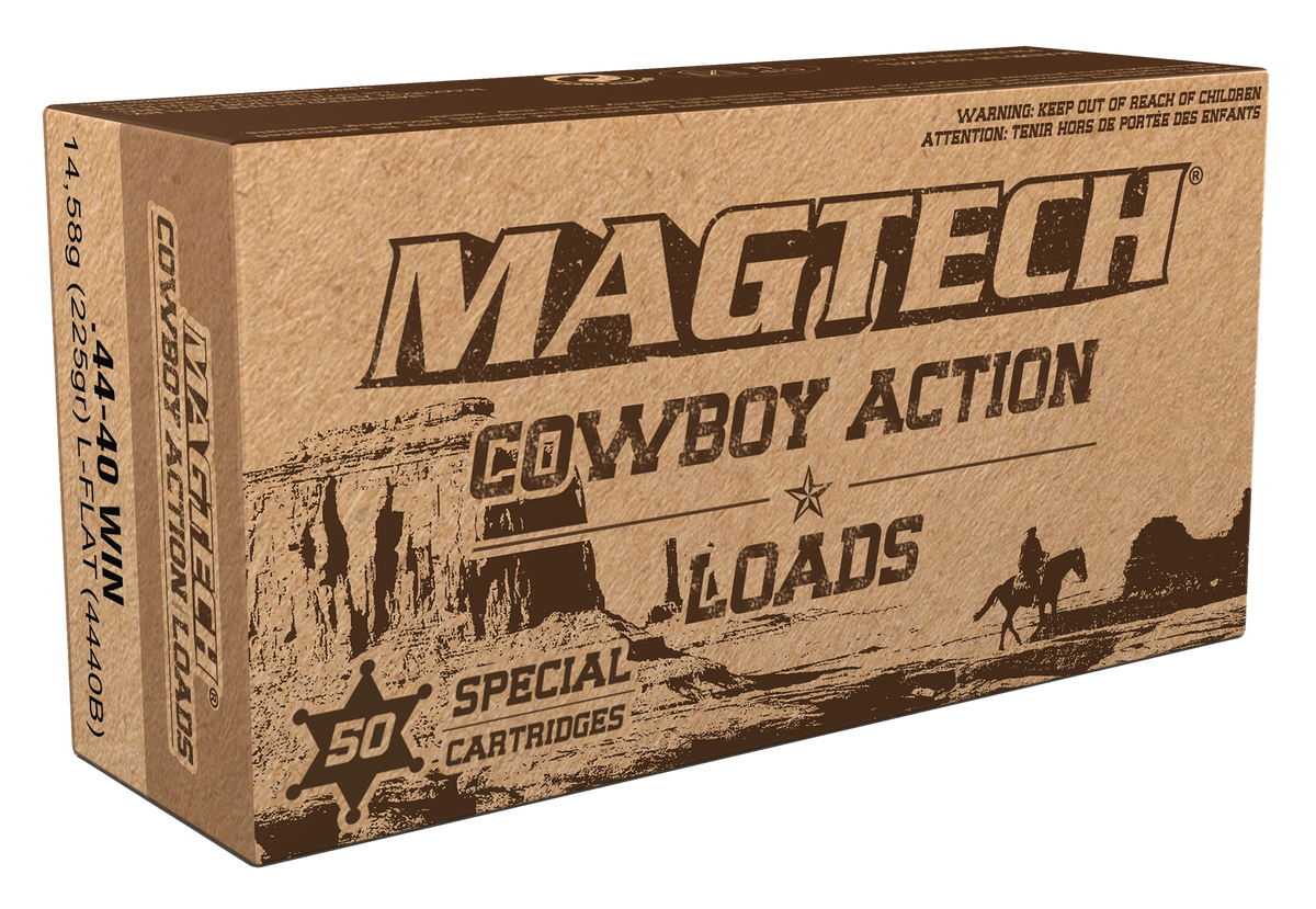 Magtech 4440B Cowboy Action 44-40 Win 225gr Lead Flat Nose - Box or Case