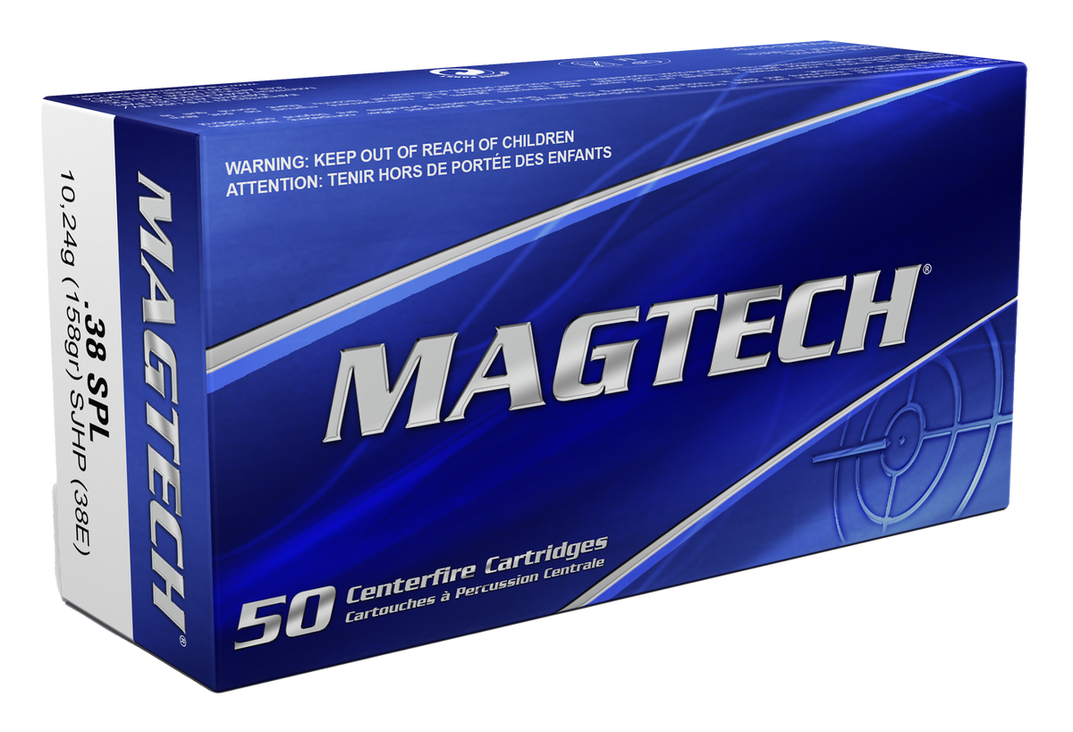 Magtech 38E Range/Training 38 Special 158gr Semi-Jacketed Hollow Point - Box or Case