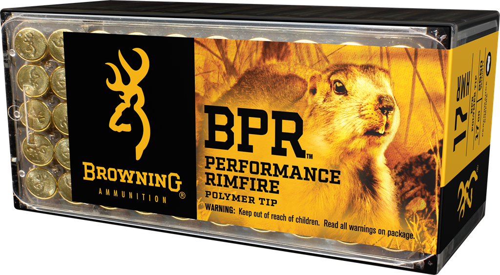 Browning Ammo BPR Performance Rimfire 17 HMR 17gr Polymer Tip 50rd Box - Box or Case